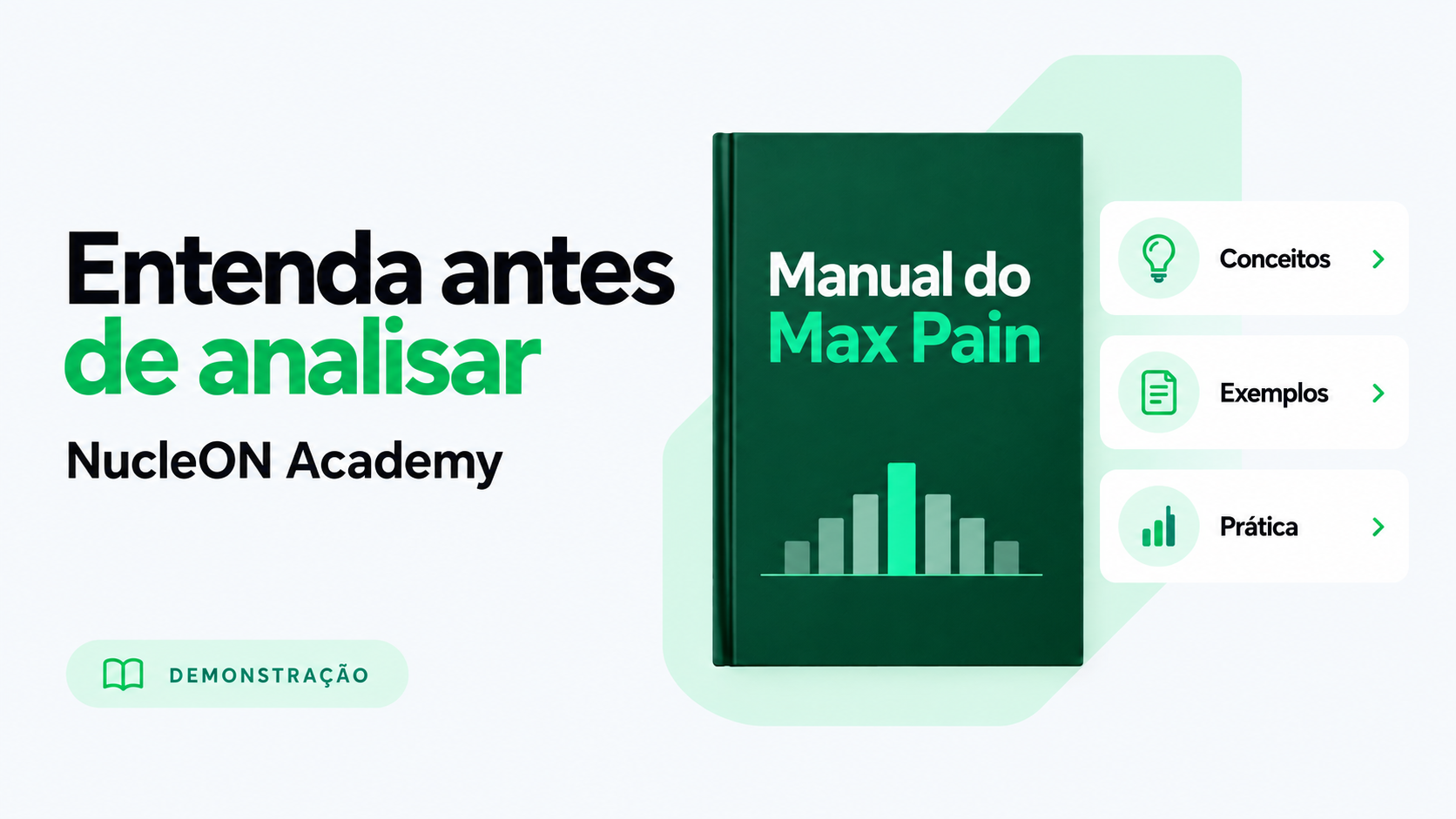 Ilustração da NucleON Academy: Manual do Max Pain, conceitos, exemplos e prática.